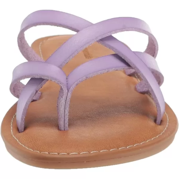 Amazon Essentials Womens Strappy Slide Flat SandalLavender