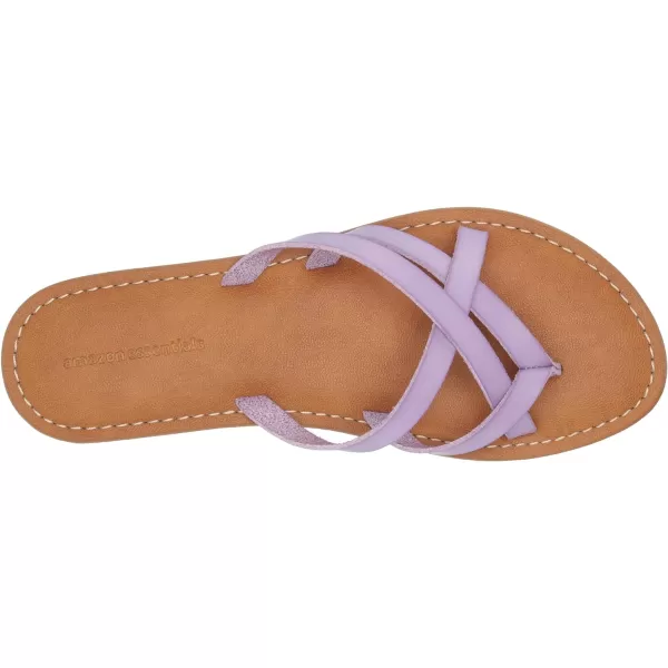 Amazon Essentials Womens Strappy Slide Flat SandalLavender