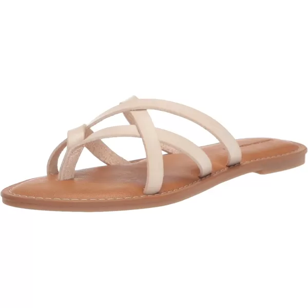 Amazon Essentials Womens Strappy Slide Flat SandalLight Beige