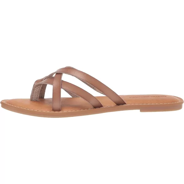 Amazon Essentials Womens Strappy Slide Flat SandalMushroom Brown