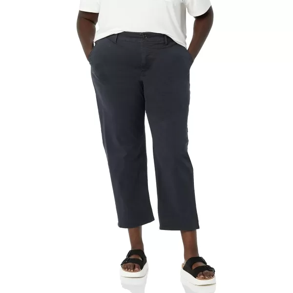 Amazon Essentials Womens Stretch Chino Ankle Length Pant Previously GoodthreadsBlack