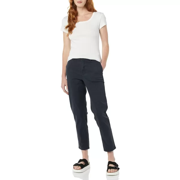 Amazon Essentials Womens Stretch Chino Ankle Length Pant Previously GoodthreadsBlack
