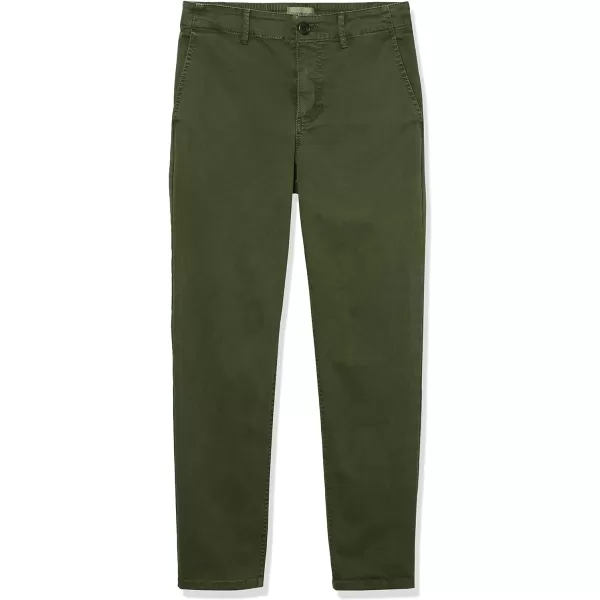 Amazon Essentials Womens Stretch Chino Ankle Length Pant Previously GoodthreadsDark Olive