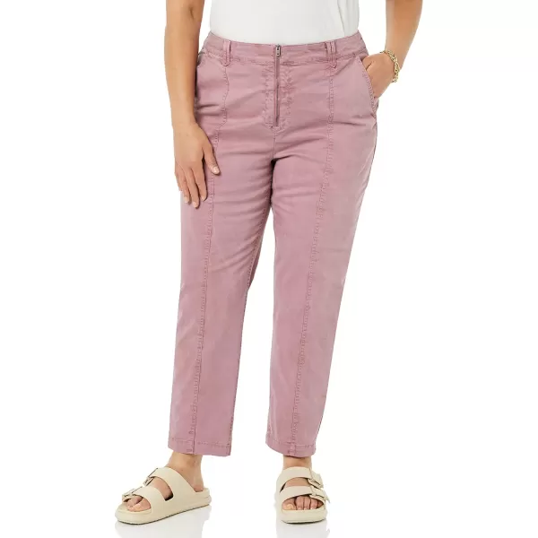 Amazon Essentials Womens Stretch Chino Utility Detail Pant Previously GoodthreadsMauve