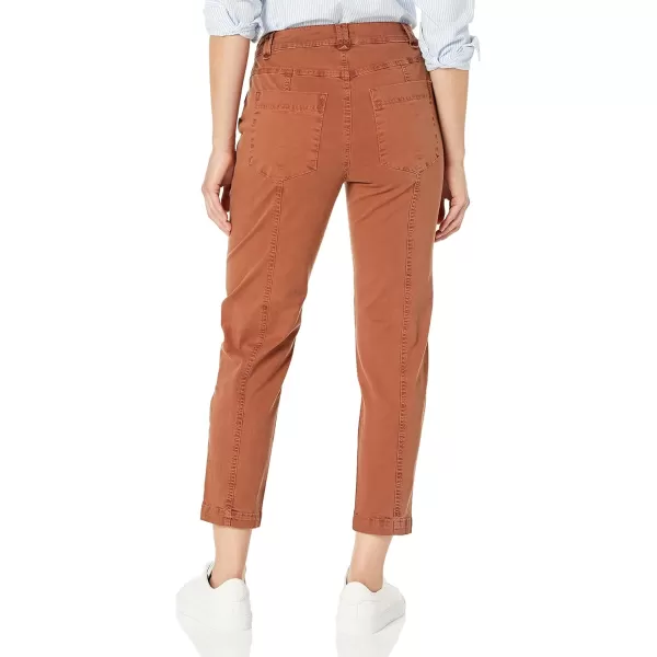 Amazon Essentials Womens Stretch Chino Utility Detail Pant Previously GoodthreadsRust Orange