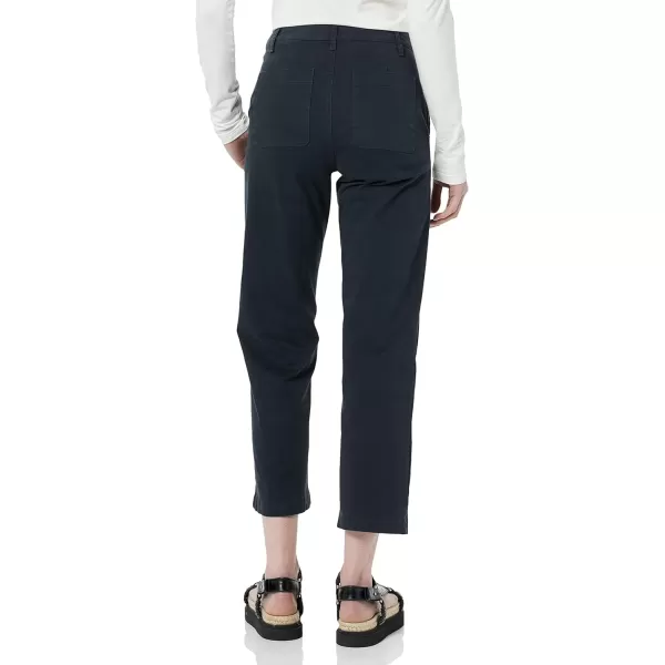Amazon Essentials Womens Stretch Chino WideLeg Ankle Crop Pant Previously GoodthreadsBlack