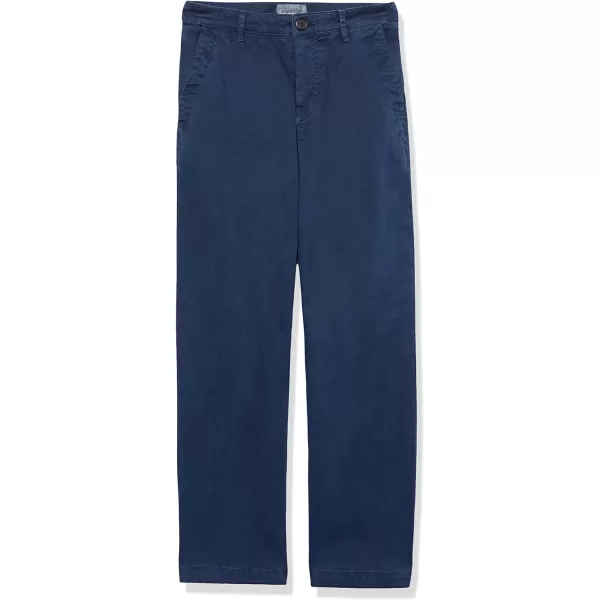 Amazon Essentials Womens Stretch Chino WideLeg Ankle Crop Pant Previously GoodthreadsNavy