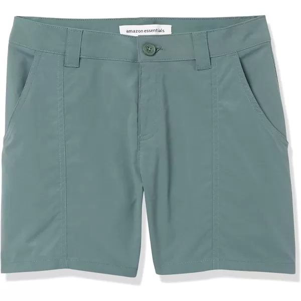 Amazon Essentials Womens Stretch Woven 5 Inch Outdoor Hiking Shorts with PocketsSage Green