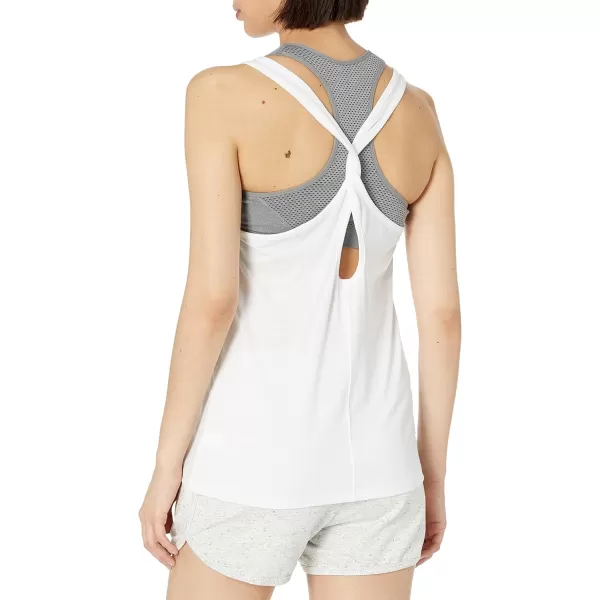 Amazon Essentials Womens Studio Lightweight Keyhole TankWhite