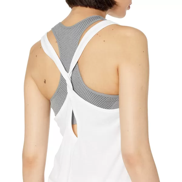 Amazon Essentials Womens Studio Lightweight Keyhole TankWhite