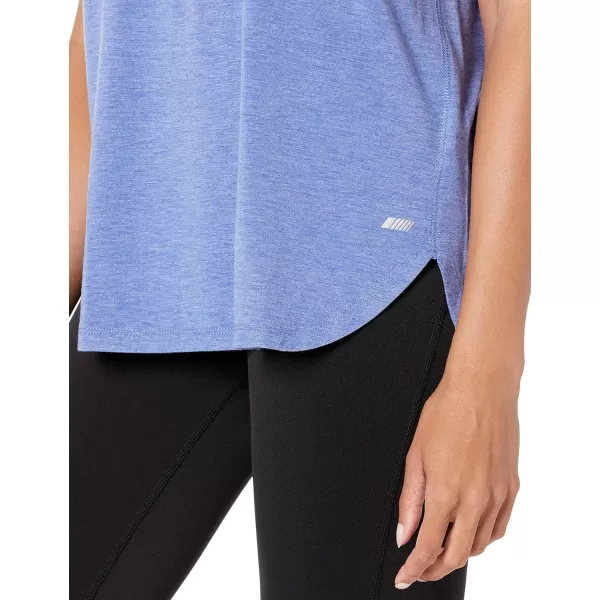 Amazon Essentials Womens Studio RelaxedFit Lightweight Crewneck TShirt Available in Plus Size1 Bright Blue Heather