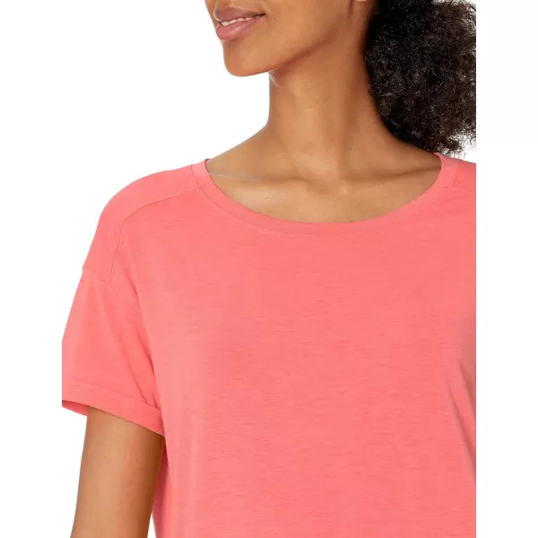 Amazon Essentials Womens Studio RelaxedFit Lightweight Crewneck TShirt Available in Plus Size1 Bright Pink