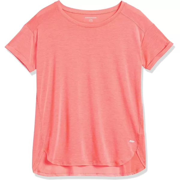 Amazon Essentials Womens Studio RelaxedFit Lightweight Crewneck TShirt Available in Plus Size1 Bright Pink