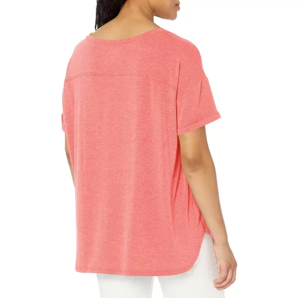 Amazon Essentials Womens Studio RelaxedFit Lightweight Crewneck TShirt Available in Plus Size1 Bright Pink