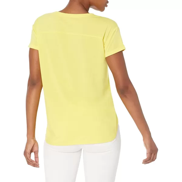 Amazon Essentials Womens Studio RelaxedFit Lightweight Crewneck TShirt Available in Plus Size1 Bright Yellow