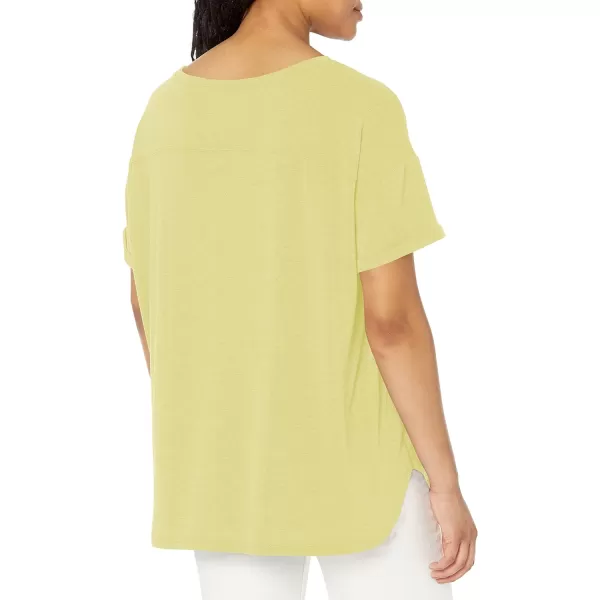 Amazon Essentials Womens Studio RelaxedFit Lightweight Crewneck TShirt Available in Plus Size1 Bright Yellow