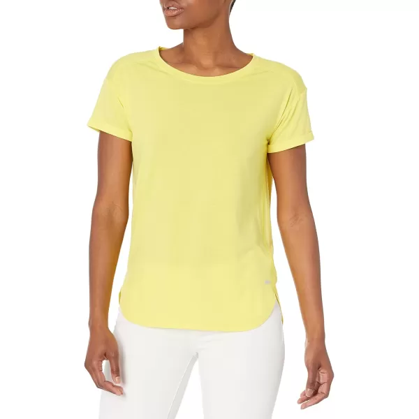 Amazon Essentials Womens Studio RelaxedFit Lightweight Crewneck TShirt Available in Plus Size1 Bright Yellow