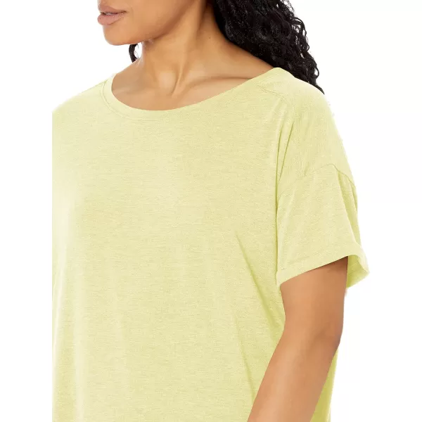 Amazon Essentials Womens Studio RelaxedFit Lightweight Crewneck TShirt Available in Plus Size1 Bright Yellow