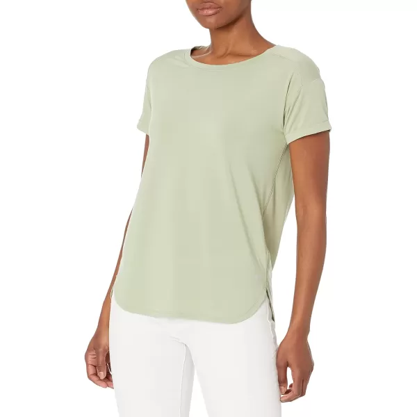 Amazon Essentials Womens Studio RelaxedFit Lightweight Crewneck TShirt Available in Plus Size1 Light Green