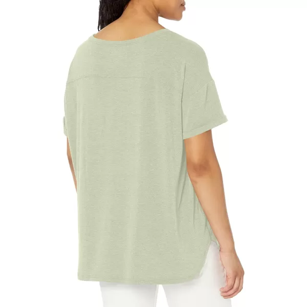 Amazon Essentials Womens Studio RelaxedFit Lightweight Crewneck TShirt Available in Plus Size1 Light Green