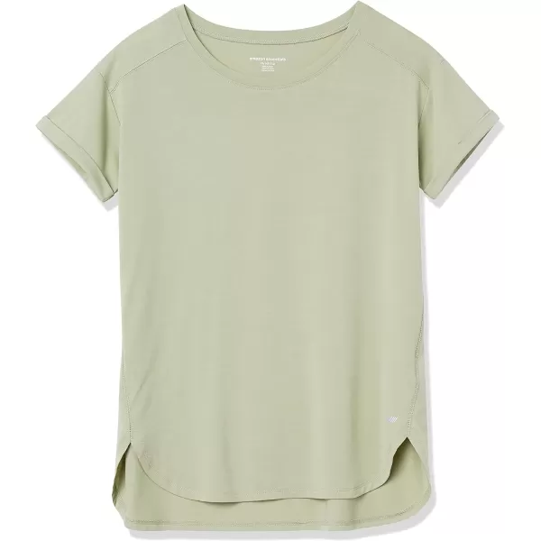 Amazon Essentials Womens Studio RelaxedFit Lightweight Crewneck TShirt Available in Plus Size1 Light Green