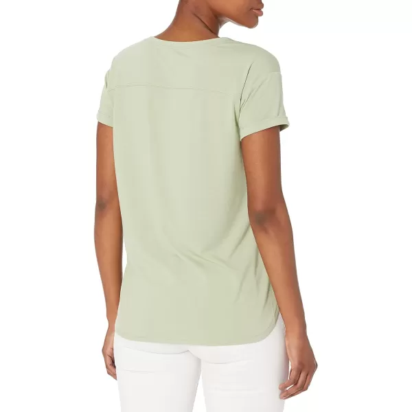 Amazon Essentials Womens Studio RelaxedFit Lightweight Crewneck TShirt Available in Plus Size1 Light Green