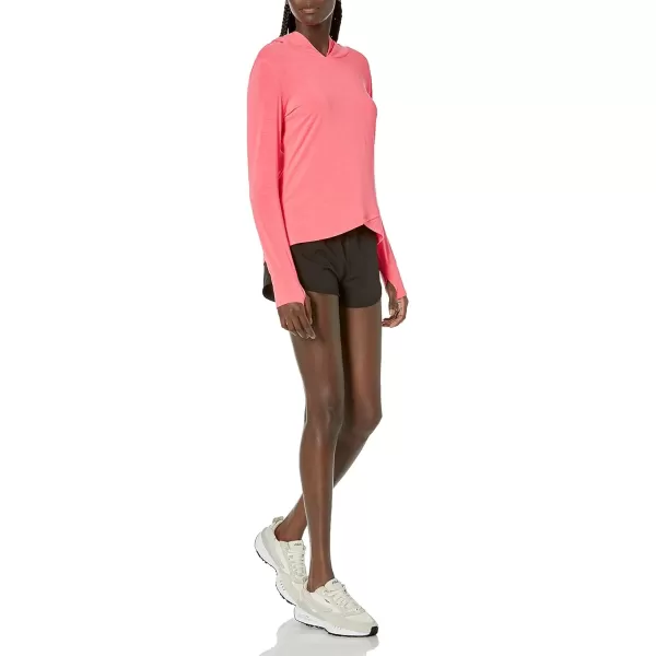 Amazon Essentials Womens Studio RelaxedFit LongSleeve CrossFront HoodieBright Pink