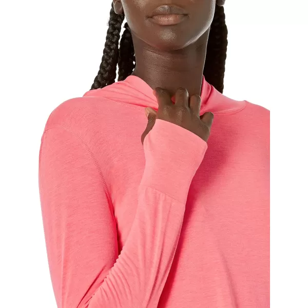 Amazon Essentials Womens Studio RelaxedFit LongSleeve CrossFront HoodieBright Pink