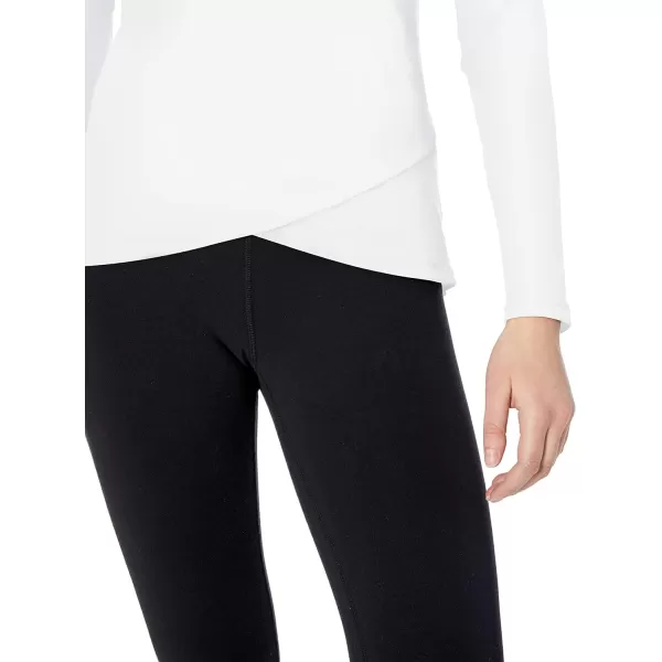 Amazon Essentials Womens Studio RelaxedFit LongSleeve CrossFront TShirtWhite