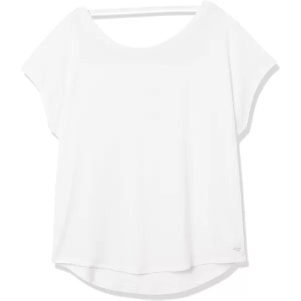 Amazon Essentials Womens Studio RelaxedFit OpenBack ShortSleeve TShirtWhite