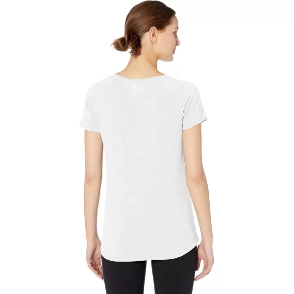 Amazon Essentials Womens Studio RelaxedFit ShortSleeve Lightweight VNeck TShirtWhite