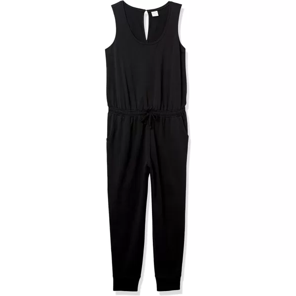 Amazon Essentials Womens Studio Terry Fleece Jumpsuit Available in Plus SizeBlack