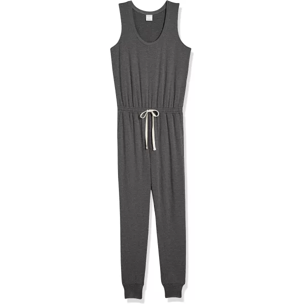 Amazon Essentials Womens Studio Terry Fleece Jumpsuit Available in Plus SizeCharcoal Heather