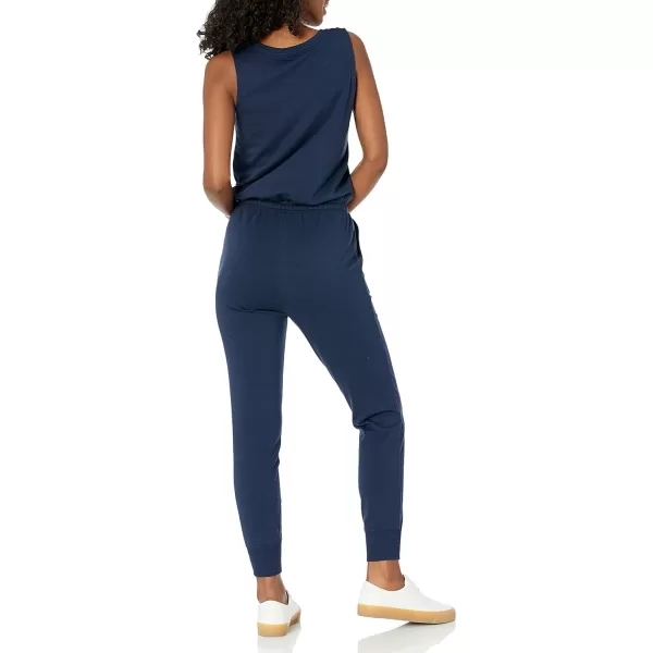 Amazon Essentials Womens Studio Terry Fleece Jumpsuit Available in Plus SizeNavy