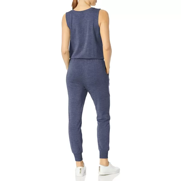 Amazon Essentials Womens Studio Terry Fleece Jumpsuit Available in Plus SizeNavy Heather