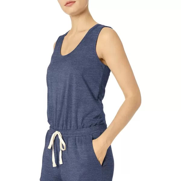 Amazon Essentials Womens Studio Terry Fleece Jumpsuit Available in Plus SizeNavy Heather