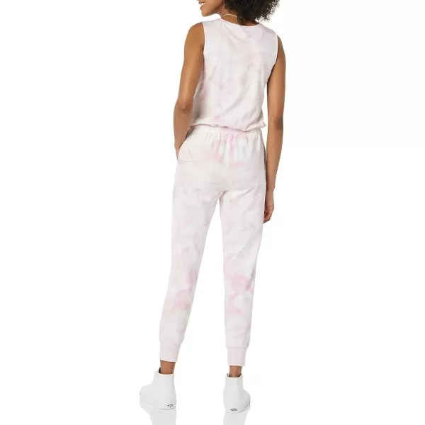 Amazon Essentials Womens Studio Terry Fleece Jumpsuit Available in Plus SizePink Tie Dye