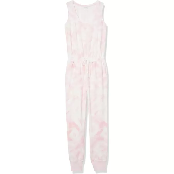 Amazon Essentials Womens Studio Terry Fleece Jumpsuit Available in Plus SizePink Tie Dye