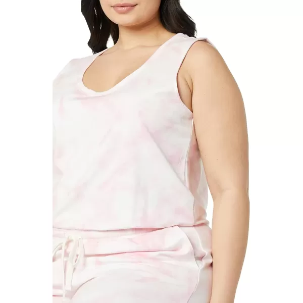 Amazon Essentials Womens Studio Terry Fleece Jumpsuit Available in Plus SizePink Tie Dye