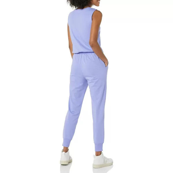 Amazon Essentials Womens Studio Terry Fleece Jumpsuit Available in Plus SizeSoft Violet