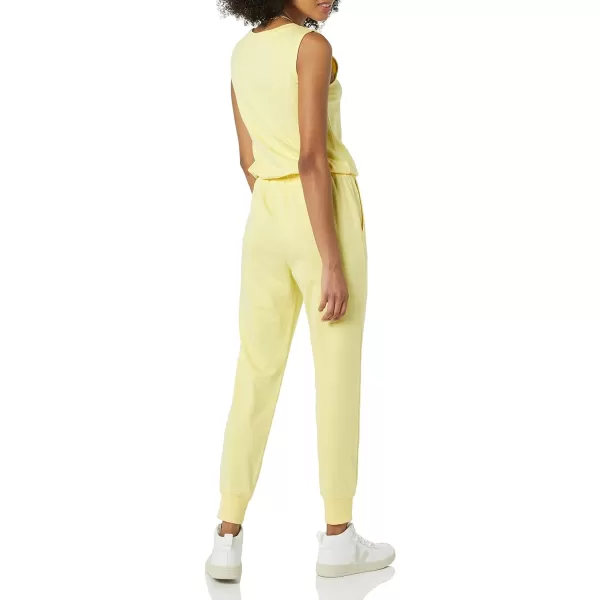 Amazon Essentials Womens Studio Terry Fleece Jumpsuit Available in Plus SizeYellow