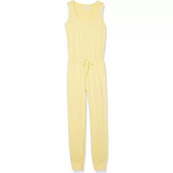 Amazon Essentials Womens Studio Terry Fleece Jumpsuit Available in Plus SizeYellow