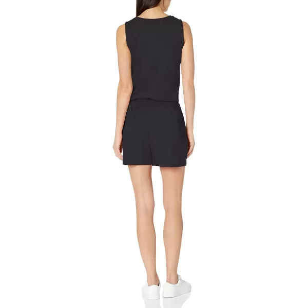 Amazon Essentials Womens Studio Terry Fleece RomperBlack