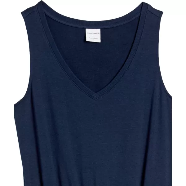 Amazon Essentials Womens Studio Terry Fleece RomperNavy
