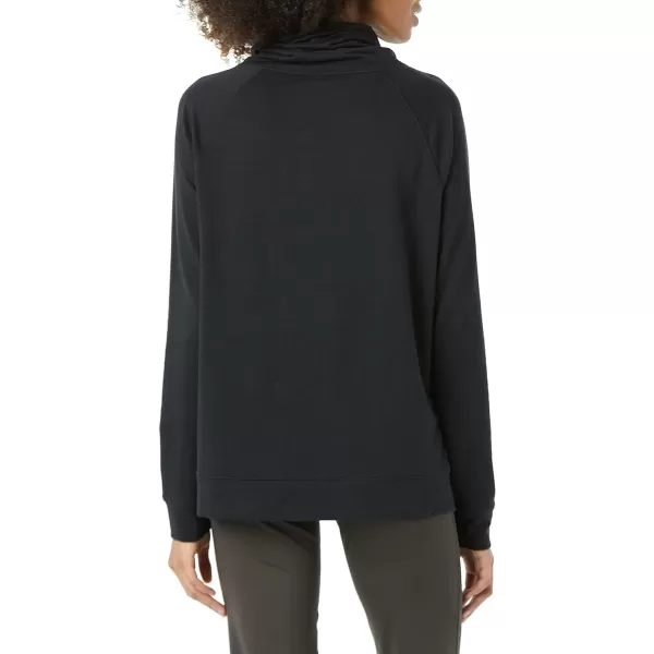 Amazon Essentials Womens Studio Terry Funnel Neck SweatshirtBlack