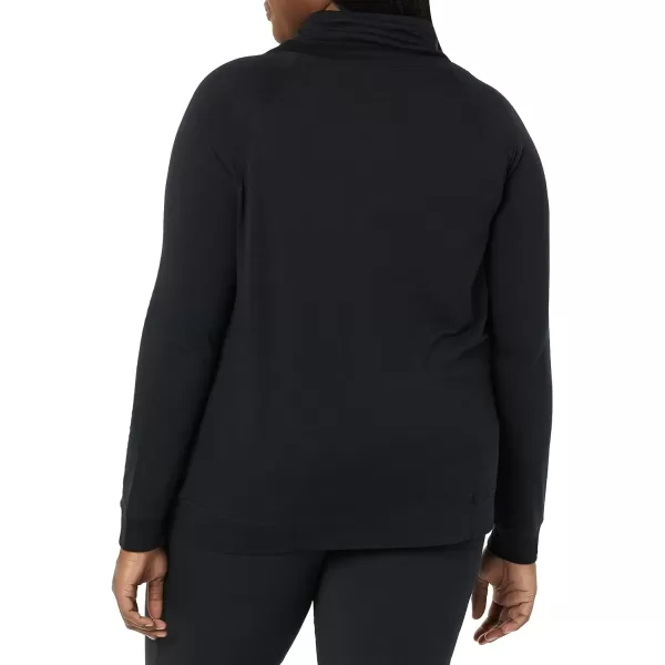 Amazon Essentials Womens Studio Terry Funnel Neck SweatshirtBlack