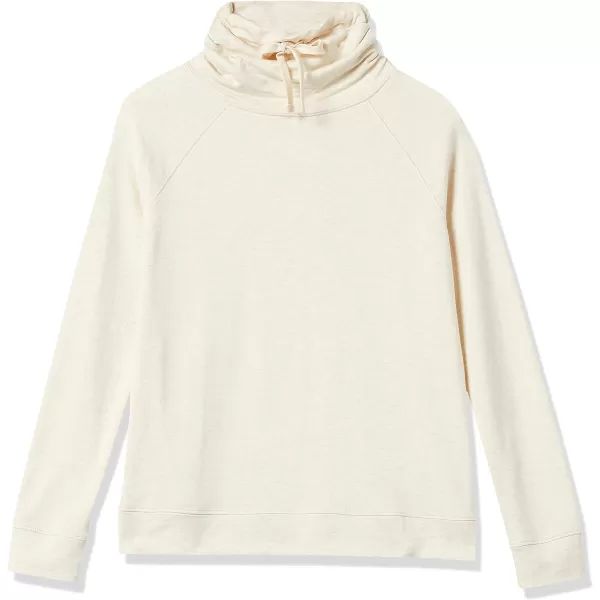 Amazon Essentials Womens Studio Terry Funnel Neck SweatshirtOatmeal Heather