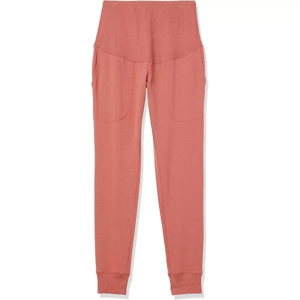 Amazon Essentials Womens Studio Terry Lounge PantBrick Red