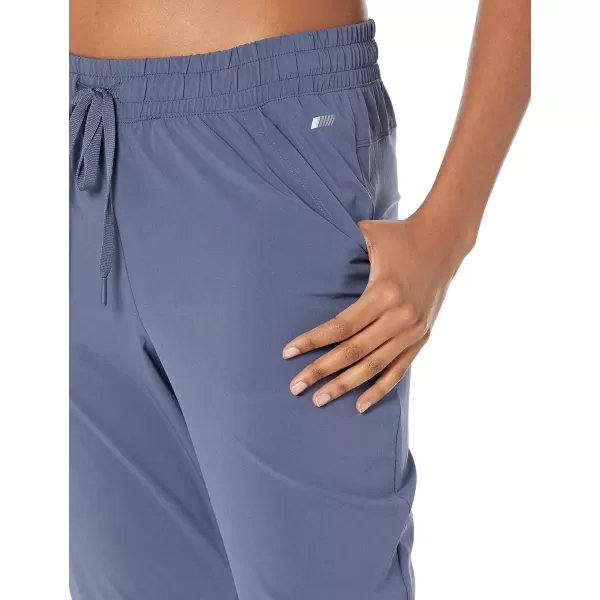 Amazon Essentials Womens Studio Woven Stretch Jogger PantBlue Nightshadow