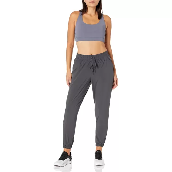 Amazon Essentials Womens Studio Woven Stretch Jogger PantDark Grey